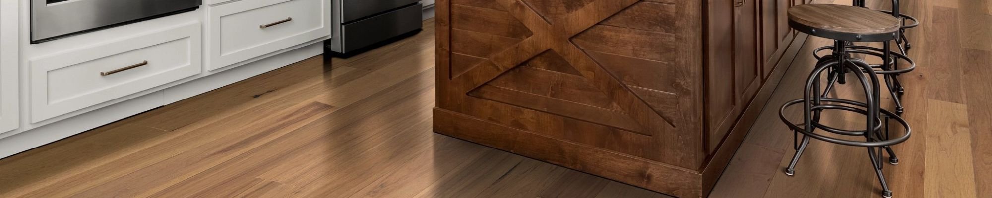 kitchen hardwood floor from Potomac Tile and Carpet in Frederick, MD