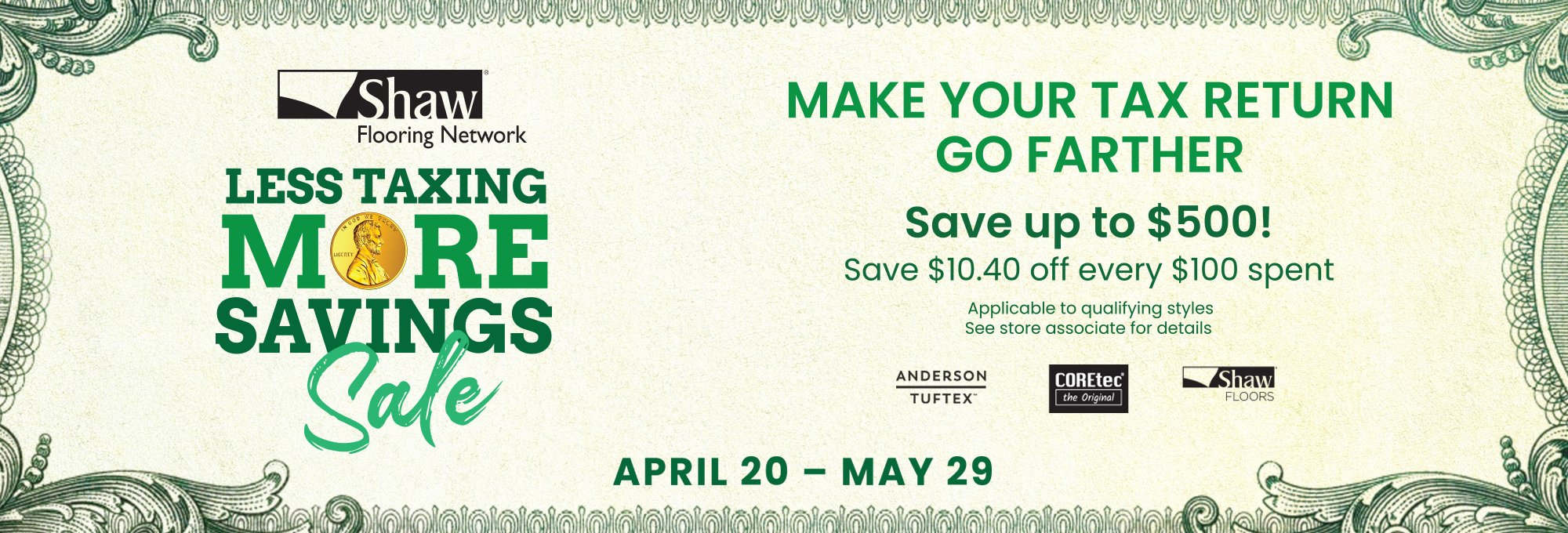 less taxes more savings sale
