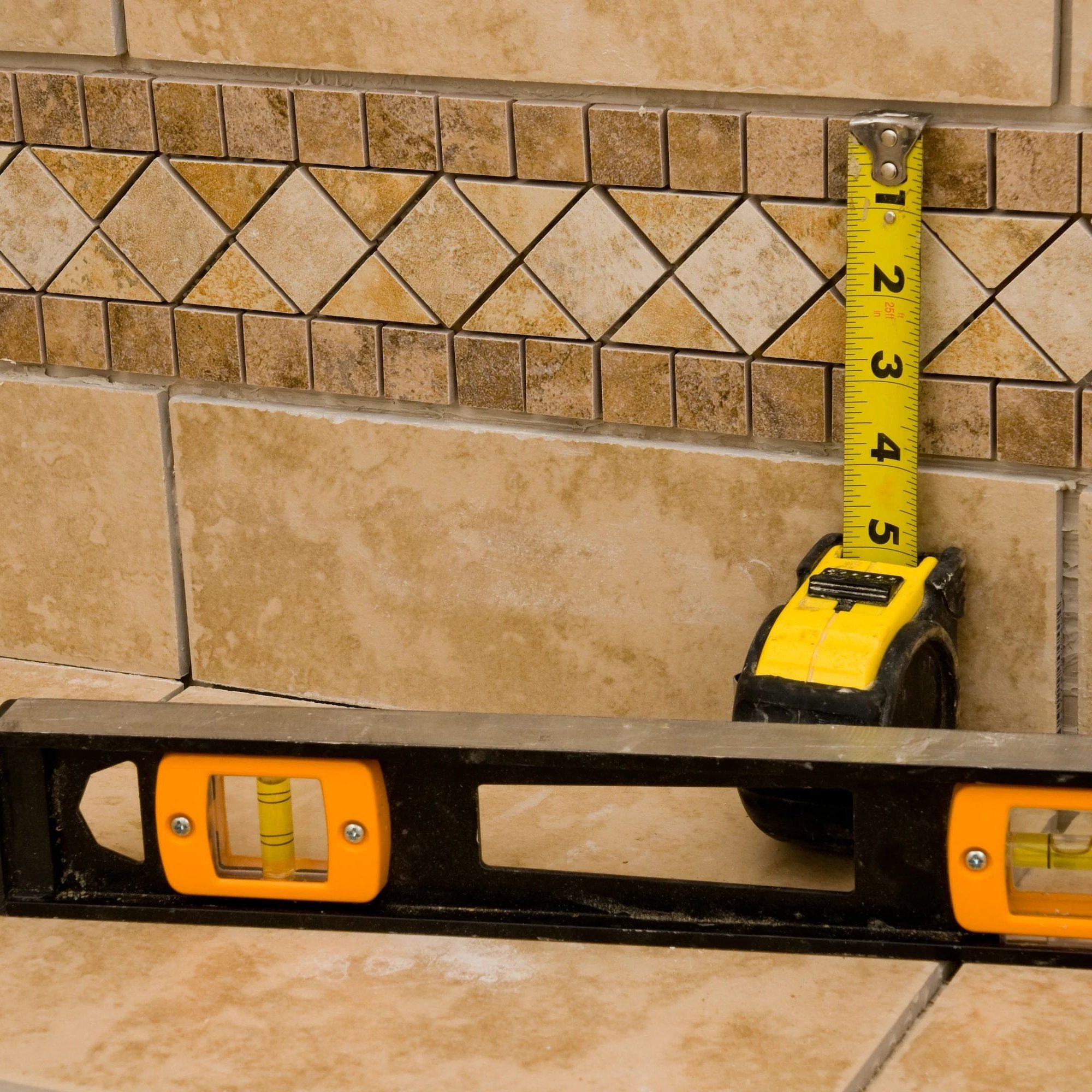 tape measure for home measurements services by Potomac Tile and Carpet in Frederick, MD