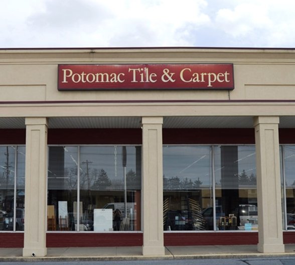 potomac tile and carpet store front